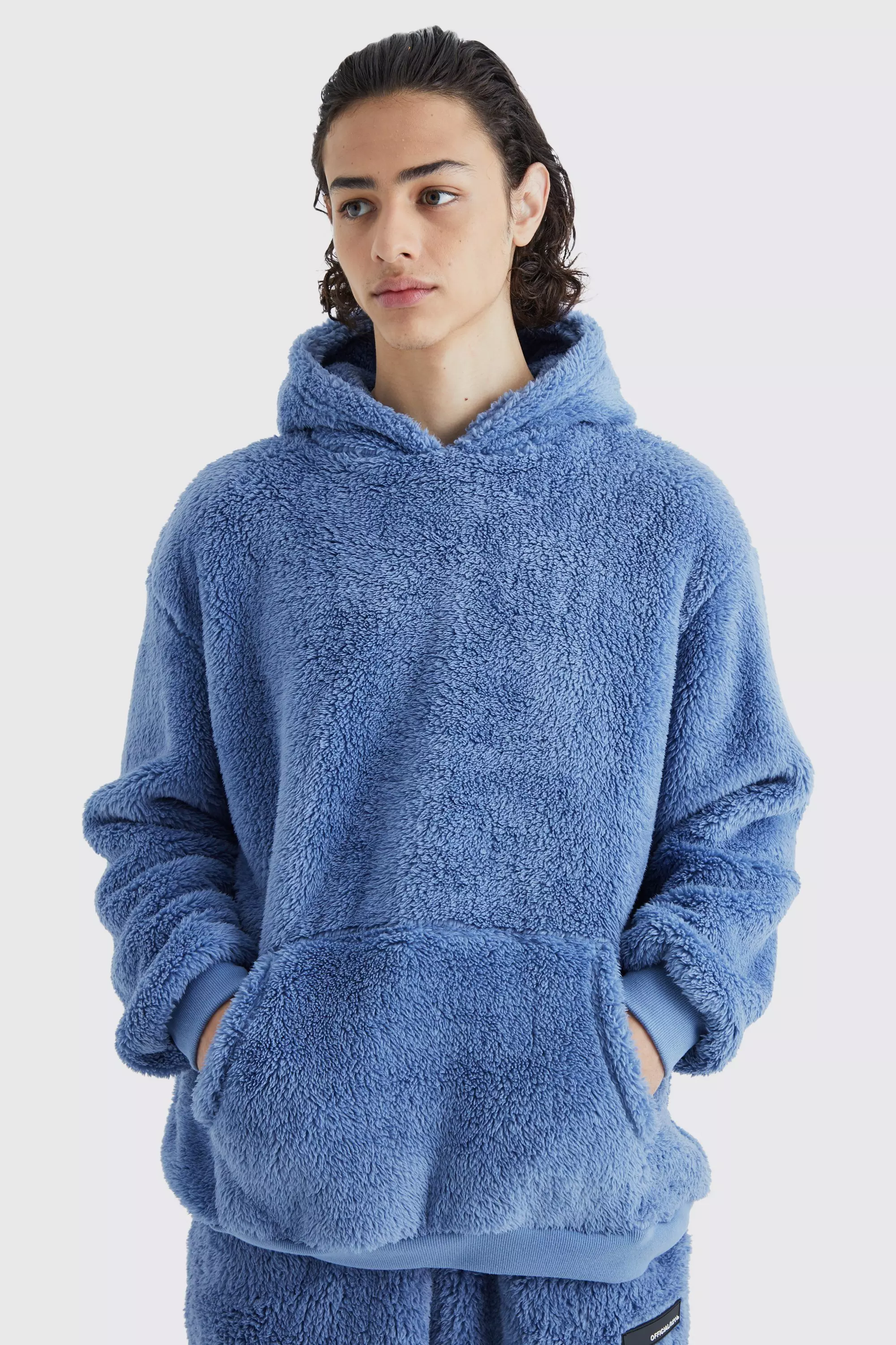 Fluffy best sale borg hoodie